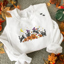 Embroidered Skeleton Cat Pumpkin Shirt Halloween Gift for Pet Fans-10