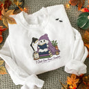 Cute Ghost Reading Embroidered Apparel Gift for Book Lovers-10