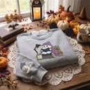Cute Ghost Reading Embroidered Apparel Gift for Book Lovers-3