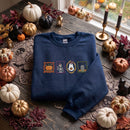 Embroidered Halloween Framed Portrait Shirt Spooky Fall Gift for Women-5