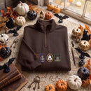 Embroidered Halloween Framed Portrait Shirt Spooky Fall Gift for Women-6