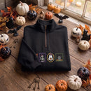 Embroidered Halloween Framed Portrait Shirt Spooky Fall Gift for Women-8