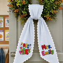 Personalized Teacher Wreath Sash Gingham Lace Classroom Decor Ribbon-14
