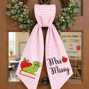 Custom Teacher Wreath Sash Bookworm Classroom Door Decor-19