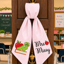 Custom Teacher Wreath Sash Bookworm Classroom Door Decor-20