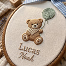 Custom Teddy Bear Balloon Nursery Wall Decor Gift for Newborn Baby-2