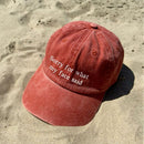 Sorry For What My Face Said Embroidered Cap | Sarcastic Adult Gift-3