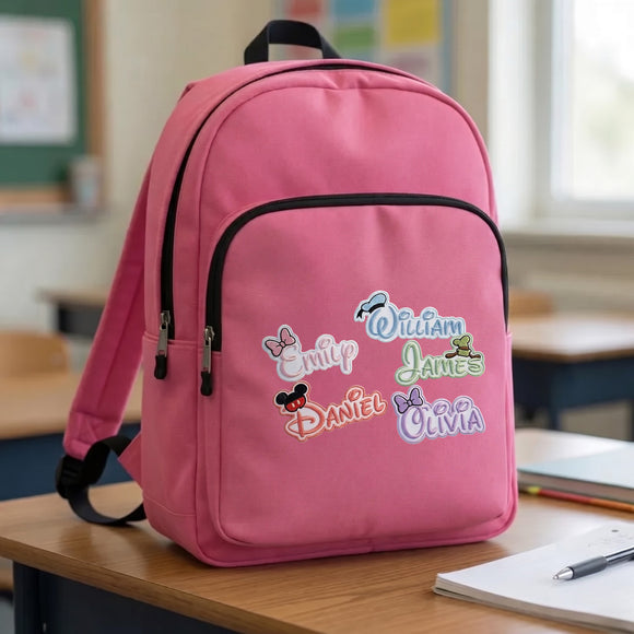 Custom Magical Font Name Embroidered Patch Iron On Kids Jackets Bags