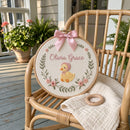 Custom Duck Embroidery Hoop Wall Nursery Decor Baby Girl Gift-2
