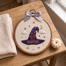 Custom Witch Hat Embroidered Hoop Nursery Wall Decor Baby Gift-2