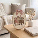 Custom Family Portrait Embroidered Hoop Decor Gift for Grandparents-2