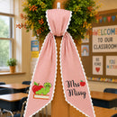 Custom Teacher Wreath Sash Bookworm Classroom Door Decor-3