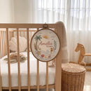 Custom Coastal Ocean Embroidered Hoop Nursery Wall Decor Baby Gift-3