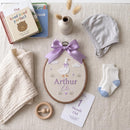 Personalized Goose Canvas Hoop Nursery Wall Decor Custom Baby Boy Gift-3