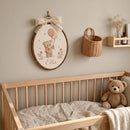 Custom Teddy Bear Embroidery Hoop Nursery Wall Decor Newborn Gift-3