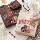 Custom Embroidered Besties Sweatshirt Matching BFF Gift For Women-3