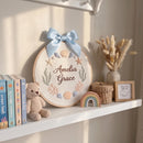 Custom Ocean Nursery Embroidery Hoop Sign Coastal Baby Shower Gift-4