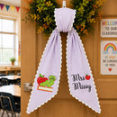 Custom Teacher Wreath Sash Bookworm Classroom Door Decor-5