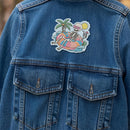 Tropical Skeleton Pool Iron On Patch Jacket Decor For Goth Beach Lovers-5