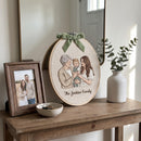 Custom Family Portrait Embroidered Hoop Decor Gift for Grandparents-5
