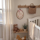 Custom Floral Butterfly Embroidery Hoop Nursery Wall Decor Baby Girl-7