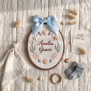 Custom Ocean Nursery Embroidery Hoop Sign Coastal Baby Shower Gift-7