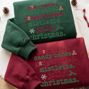 Embroidered Christmas Hot Cocoa Sweatshirt Cozy Holiday Gift for Women Men-3