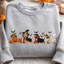 Embroidered Halloween Dachshund Sweatshirt Spooky Dog Lover Cozy Gift-7