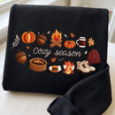 Cozy Season Embroidered Sweatshirt Warm Fall Gift for Autumn Lovers-12