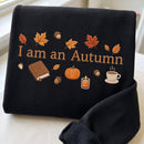 Embroidered I Am An Autumn Hoodie Cozy Fall Gift for Book Lovers-14
