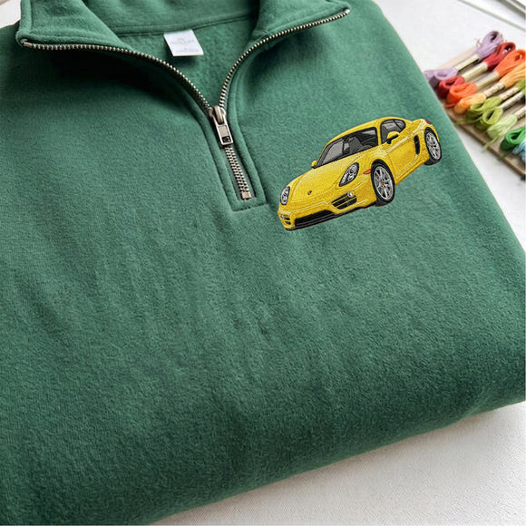Custom Photo Embroidered Car Sweatshirt | Great Gift for Auto Owners