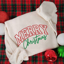 Embroidered Merry Christmas Shirt | Festive Holiday Wear for Family-2
