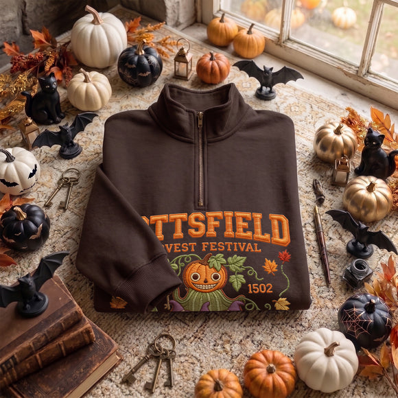 Pottsfield Harvest Festival Pumpkin Shirt Cozy Fall Wear Spooky Lovers