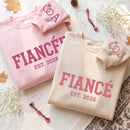 Custom Embroidered Fiancé Fiancée Est 2026 Engagement Gift For Couples-4