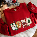 Embroidered Christmas Stamp Sweatshirt Festive Holiday Wear for Family-3