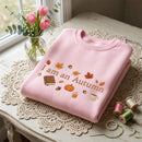 Embroidered I Am An Autumn Hoodie Cozy Fall Gift for Book Lovers-7
