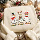 Embroidered Christmas Duck Shirt | Cute Holiday Wear for Animal Lovers-4