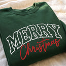 Embroidered Merry Christmas Shirt | Festive Holiday Wear for Family-5