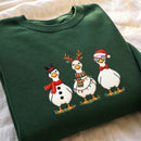 Embroidered Christmas Duck Shirt | Cute Holiday Wear for Animal Lovers-5