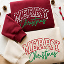 Embroidered Merry Christmas Shirt | Festive Holiday Wear for Family-6