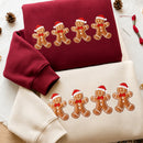 Embroidered Gingerbread Man Santa Hat Cozy Holiday Wear Unisex Adults-6