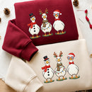 Embroidered Christmas Duck Shirt | Cute Holiday Wear for Animal Lovers-6