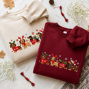 Embroidered Christmas Dachshund Sweatshirt Cute Holiday Dog Lover Gift-7