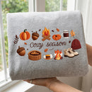 Cozy Season Embroidered Sweatshirt Warm Fall Gift for Autumn Lovers-10