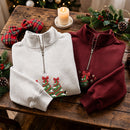 Embroidered 3 Christmas Trees Bow Shirt | Festive Holiday Top for Family-8