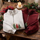 Embroidered Merry & Bright Tree Shirt | Cozy Holiday Apparel for Women-5