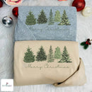 Embroidered Merry Christmas Tree Cozy Winter Outfit Gift for Women Men-2