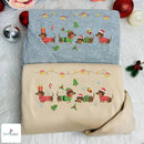 Embroidered Dachshund Christmas Shirt Festive Holiday Gift Dog Lovers-2