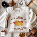 Hagrid's Pumpkin Farm Embroidered Sweatshirt Cozy Fall Gift Book Lovers-4