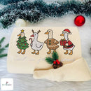 Embroidered Jolly Goose Christmas Sweatshirt Cozy Festive Apparel Gift-6